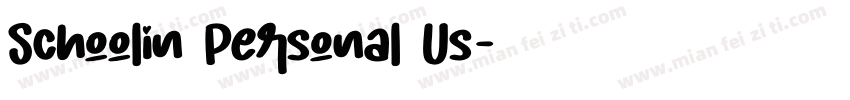 Schoolin Personal Us字体转换